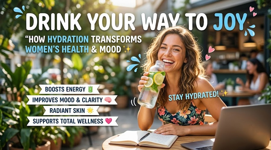 Drink Your Way to Joy: How Hydration Transforms Women’s Health & Mood